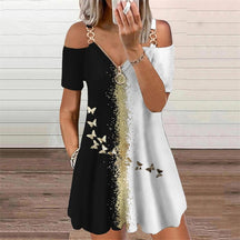 Vestido Bata Alças Metal