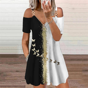 Vestido Bata Alças Metal