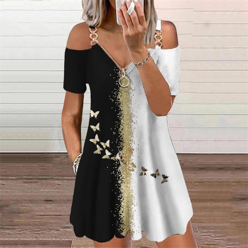 Vestido Bata Alças Metal