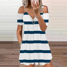 Vestido Bata Alças Metal