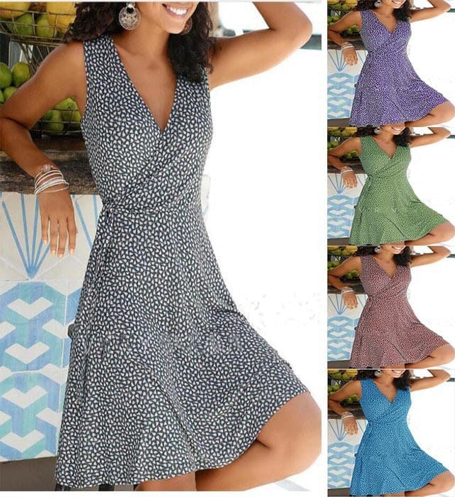 Vestido Curto Trespassado Fanny