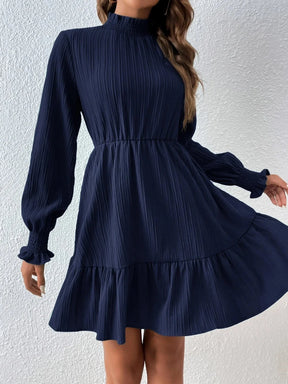 Vestido Feminino Charme Floral com Babados