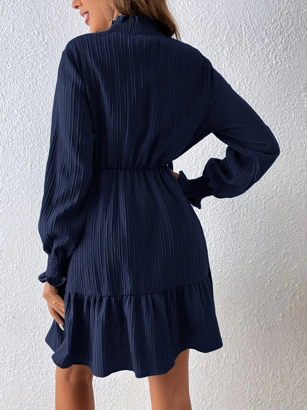 Vestido Feminino Charme Floral com Babados