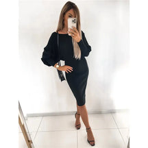 Vestido Feminino de Manga Longa - Lunara