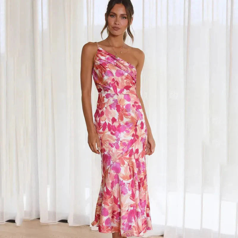 Vestido Feminino Midi Floral Charlene