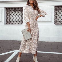Vestido Midi Estampado Tereza